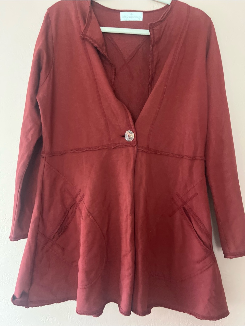 Soft Surroundings Coat  Burgundy